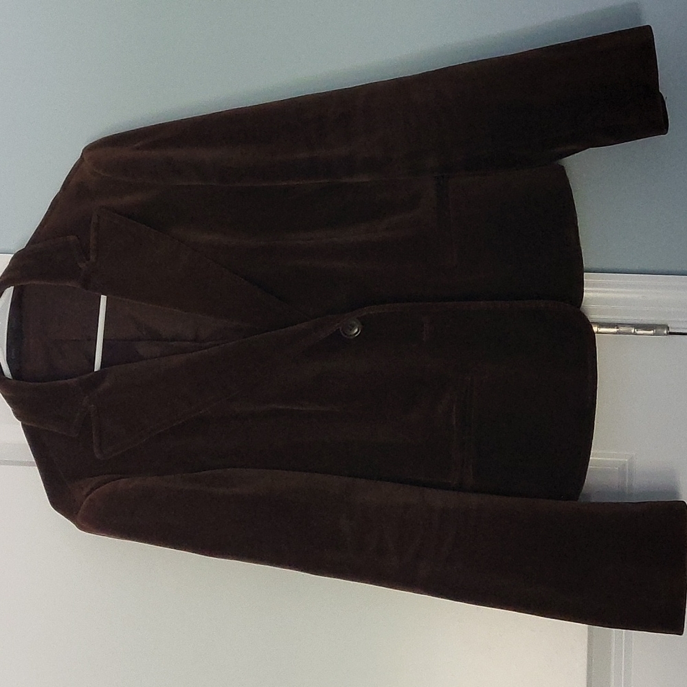 Brown velvet jacket